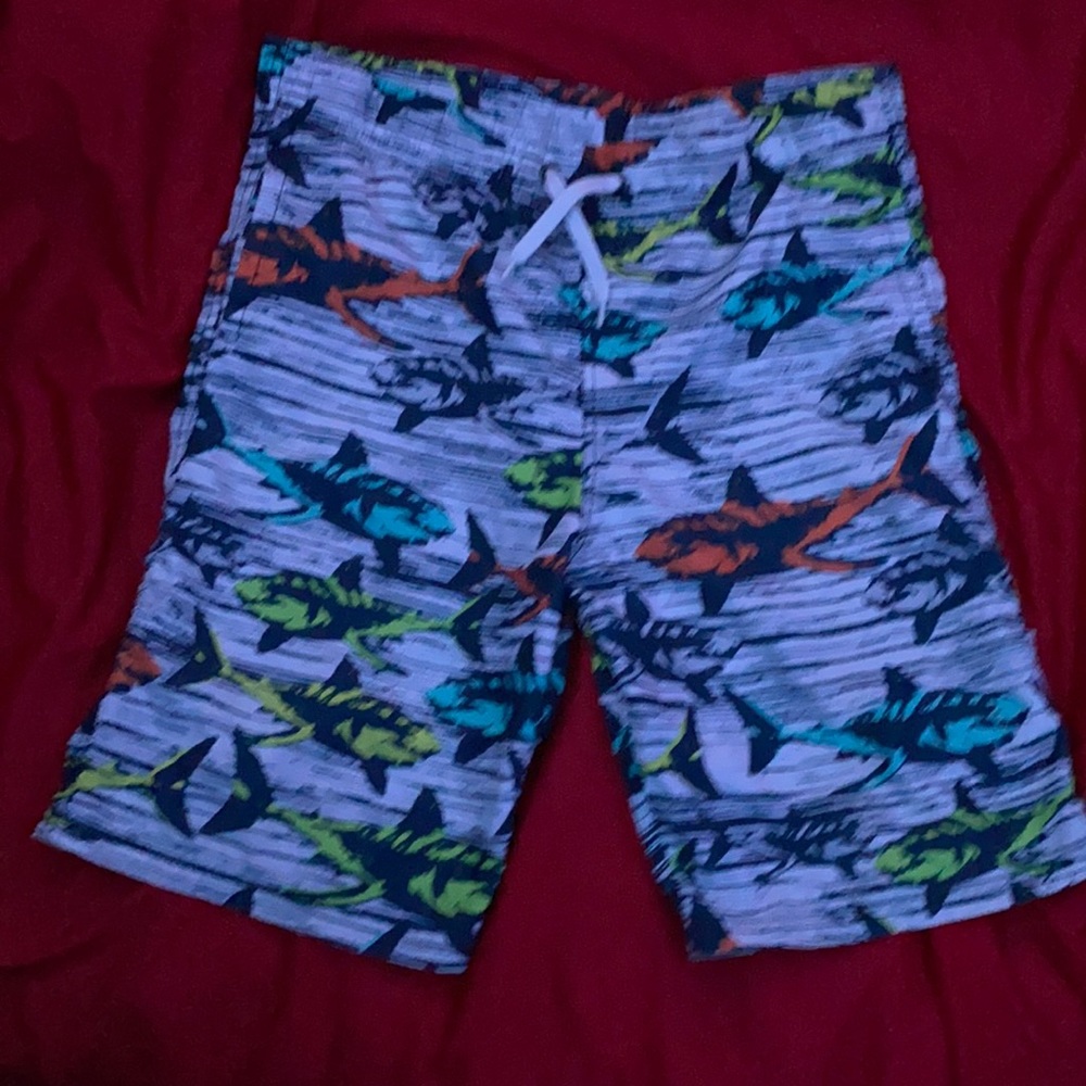 Shark multi colors swim trunks